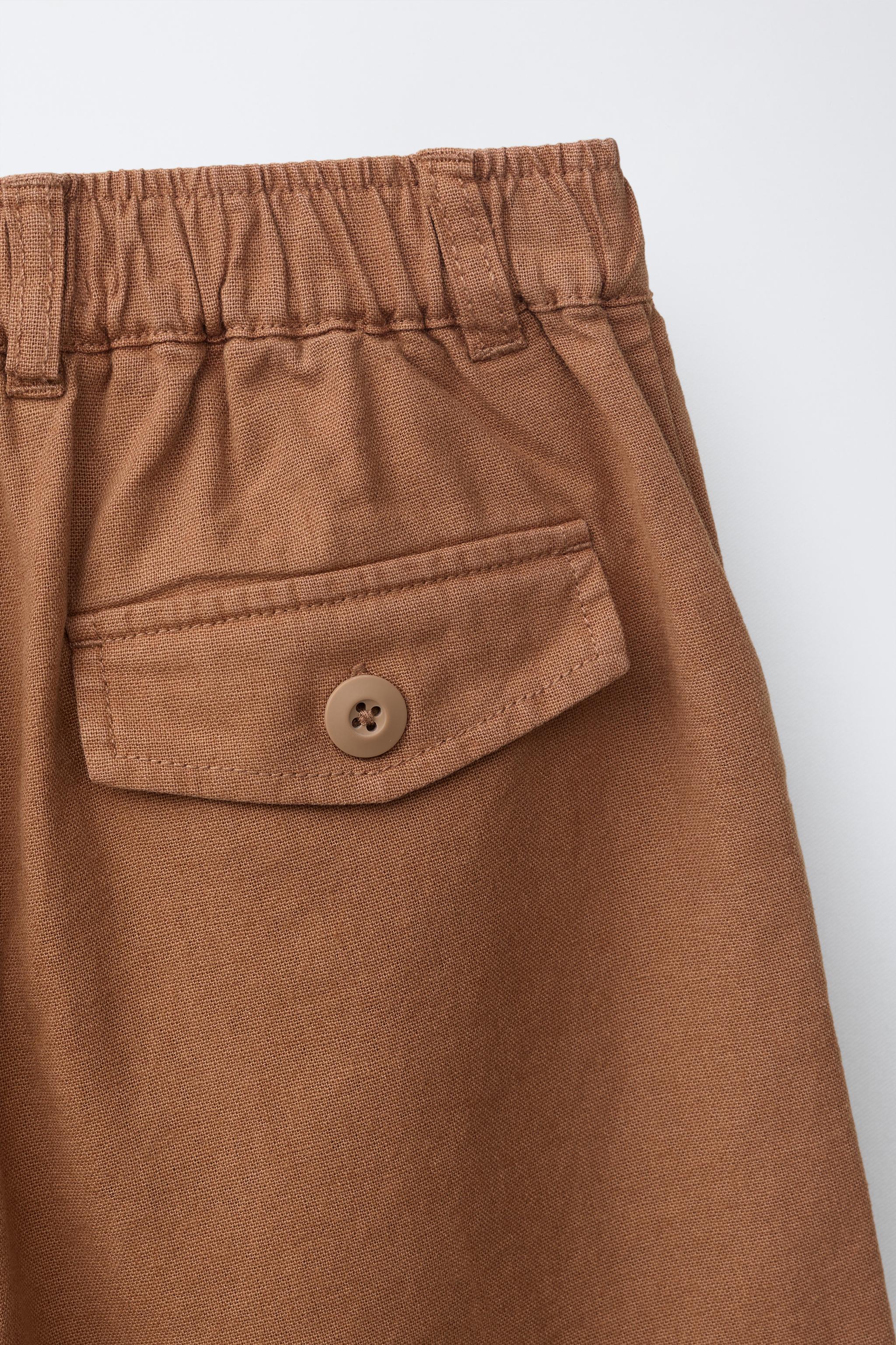 SHORT AVEC COTON ET LIN